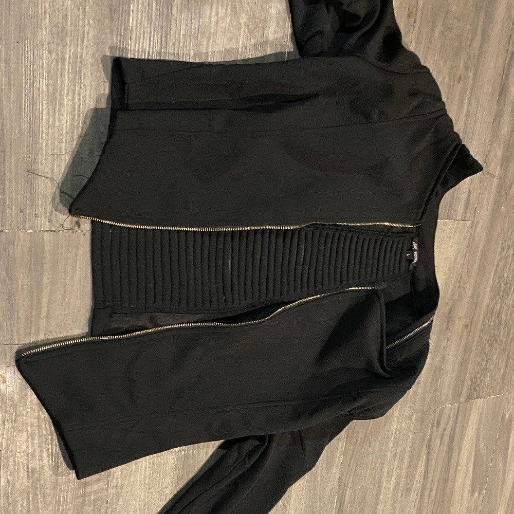 Michele Black Textured Jacket